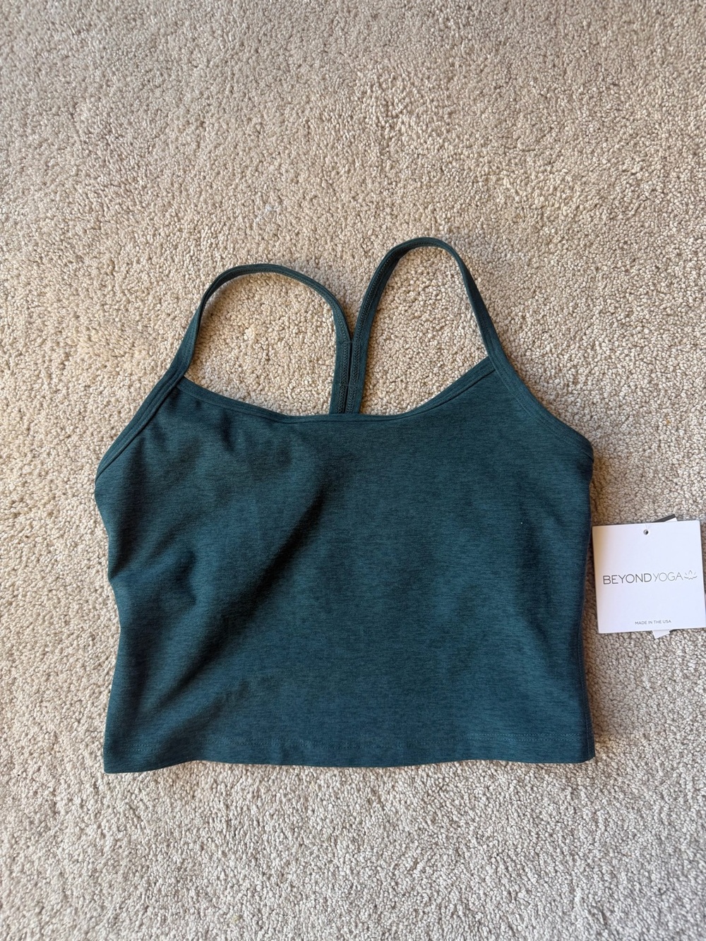 Beyond Yoga space dye Cropped Tank nwt small
